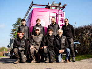 Het team van dakwerken SCV